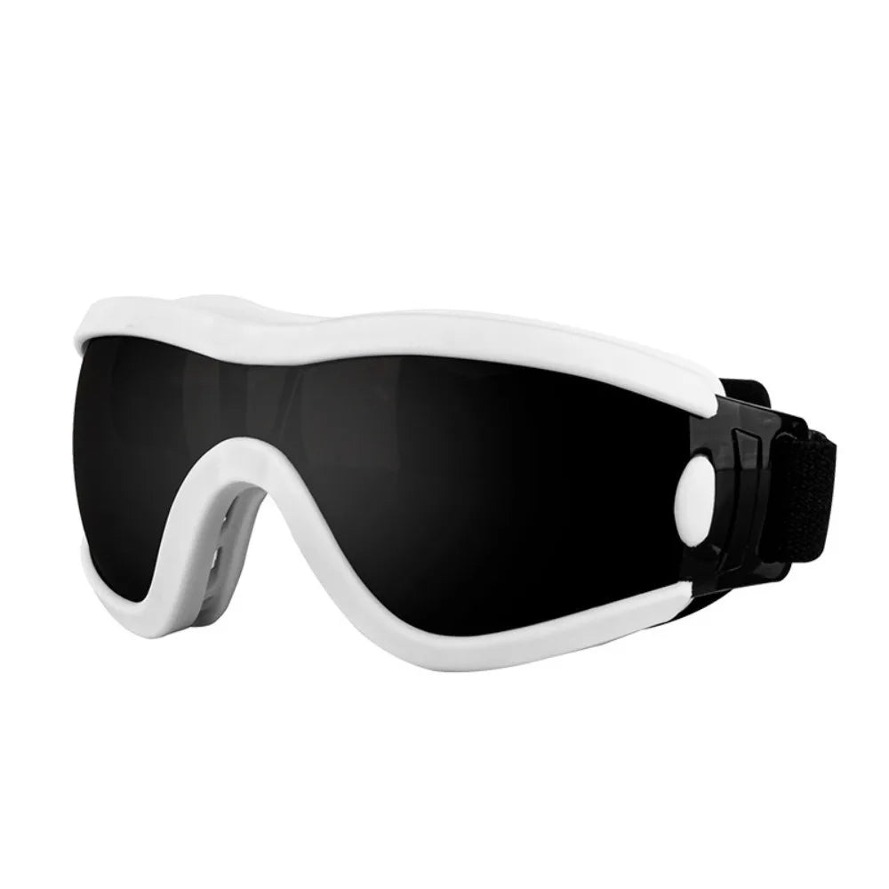 Cool Adjustable Strap Dog Goggles UV Resistant Waterproof Dog Sunglasses Windproof Anti-Fog Pet Glasses Travel