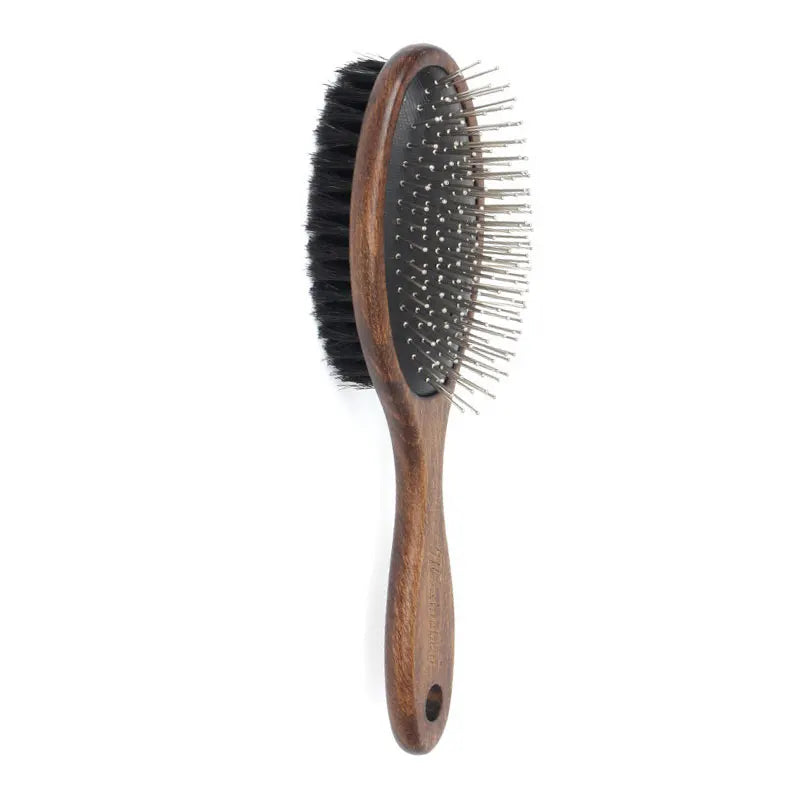 Double Faced Dog Comb Wooden Handle Long Hair Short Hair Puppy Cat Brush Massage Bath Brush Pet Grooming Tools Dog Accessories