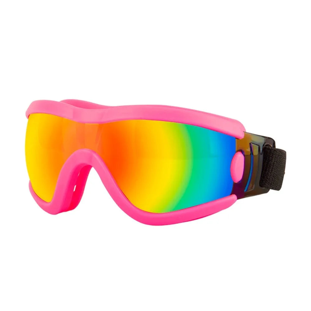 Cool Adjustable Strap Dog Goggles UV Resistant Waterproof Dog Sunglasses Windproof Anti-Fog Pet Glasses Travel