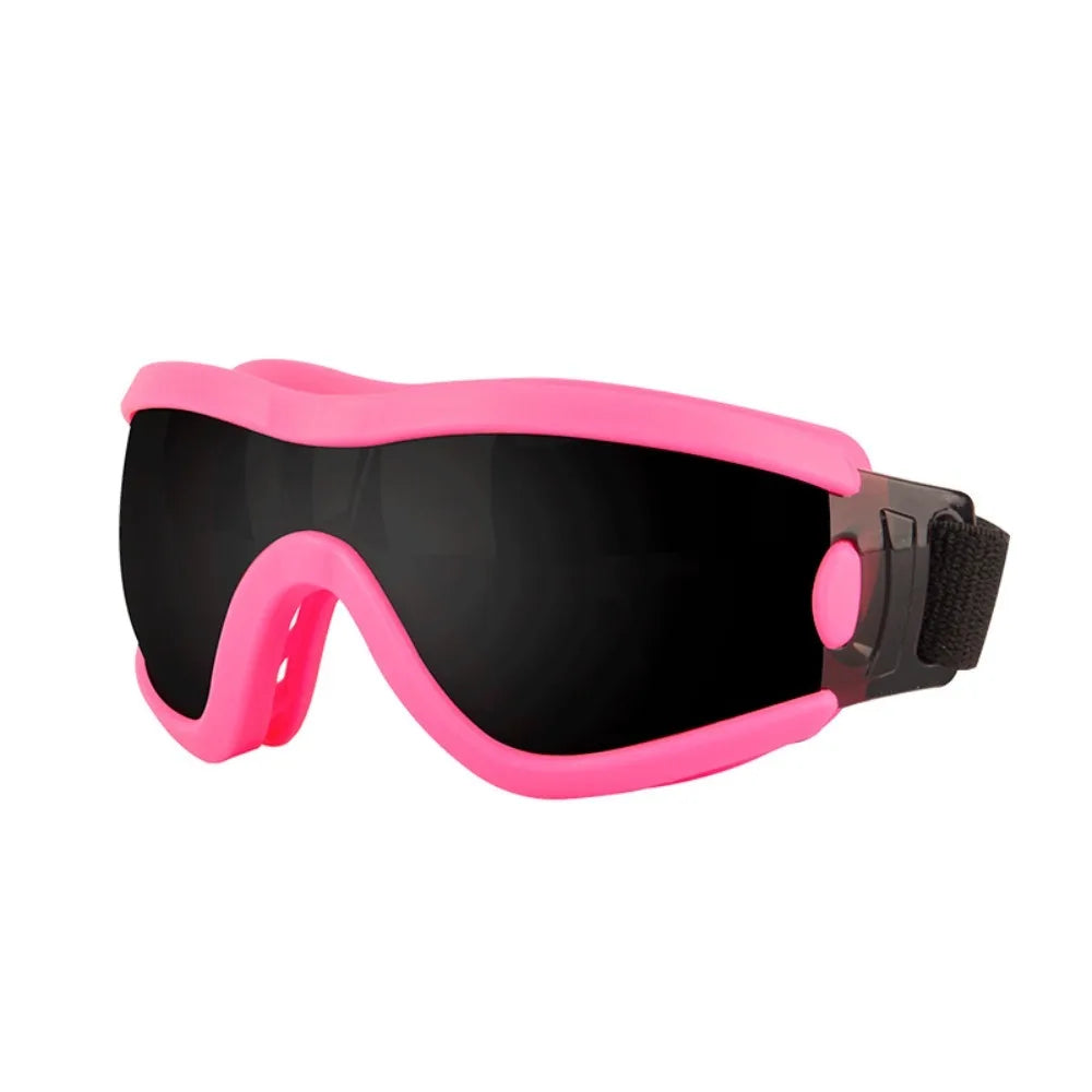 Cool Adjustable Strap Dog Goggles UV Resistant Waterproof Dog Sunglasses Windproof Anti-Fog Pet Glasses Travel