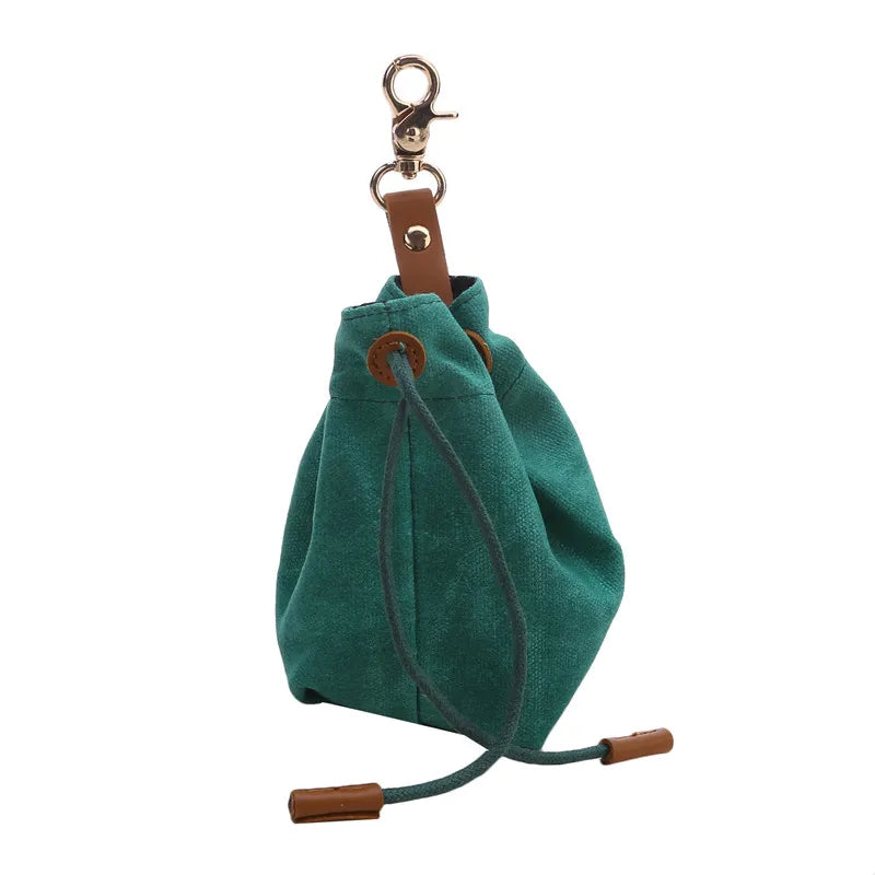 Pet Portable Dog Training Waist Bag Dog Treat Pouch with Drawstring Puppy Dogs Obedience Agility Reward Food Storage