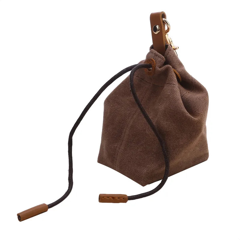 Pet Portable Dog Training Waist Bag Dog Treat Pouch with Drawstring Puppy Dogs Obedience Agility Reward Food Storage