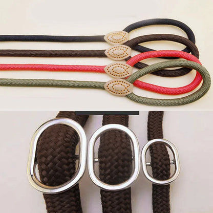 Collar Harness Dog Leash Nylon Pet Lead Leash Adjustable Dog Harness Durable Rope Belt Lightweight Dog Accessories Pet Collar