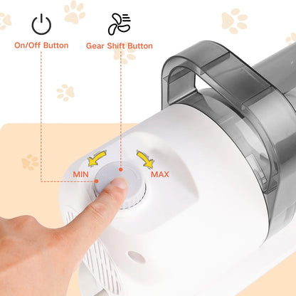 Pet Grooming Vacuum & Dog Grooming Kit with 2.5L Capacity Larger Pet Hair Dust Cup Dog Brush for Pet Hair Vacuum Cleaner