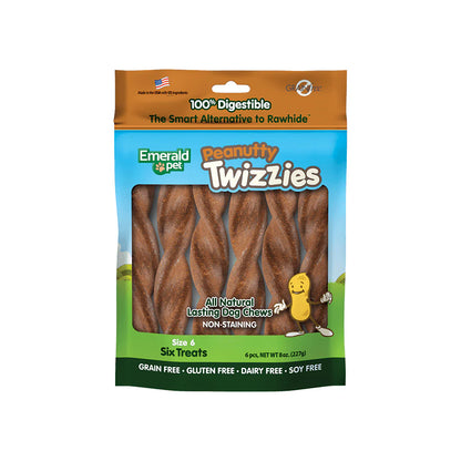 Peanutty Twizzies Dog Treat Peanut Butter 1Ea/6 In, 6 Pk, 8 Oz
