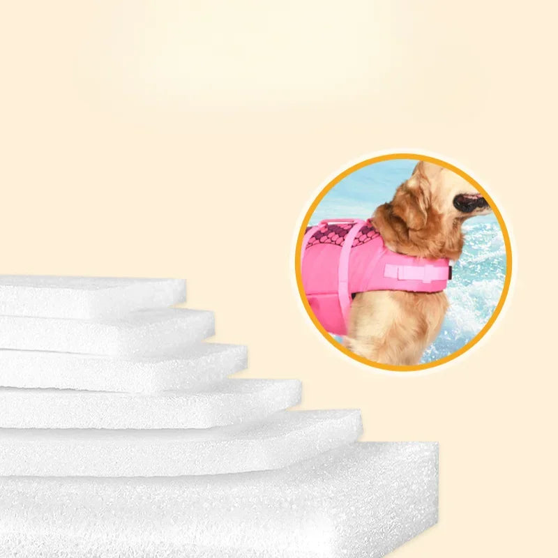 Pet Life Jacket Dog Costume Summer Mermaid Swimming Clothes for Dogs Vest Water Sport Surfing Buoyancy Vest Dog Life Jacket
