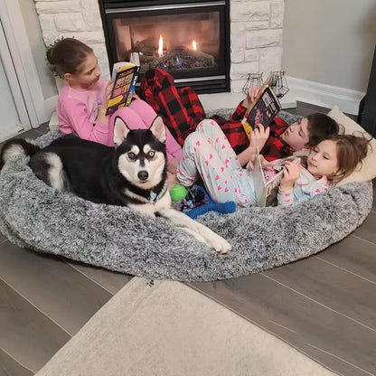 Super Large Dog Sofa Bed round Dog Bed Plush Pet Kennel Bed Mats Pet Cat Bed Winter Warm Sleeping Floor Mats for Large Dog